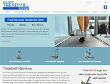 Tablet Screenshot of foldingtreadmillreview.com